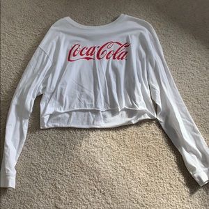 White cropped long sleeve